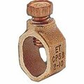 Erico Products nVent ERICO Ground Clamp, Clamping Range: 1/2 to 5/8 in, #10 to 2 AWG Wire, Silicone Bronze CP58